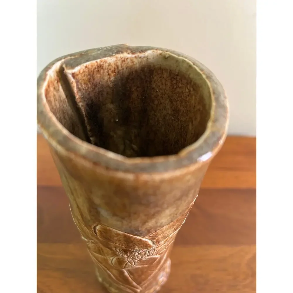 Vintage Studio Pottery Vase Signed by Artist